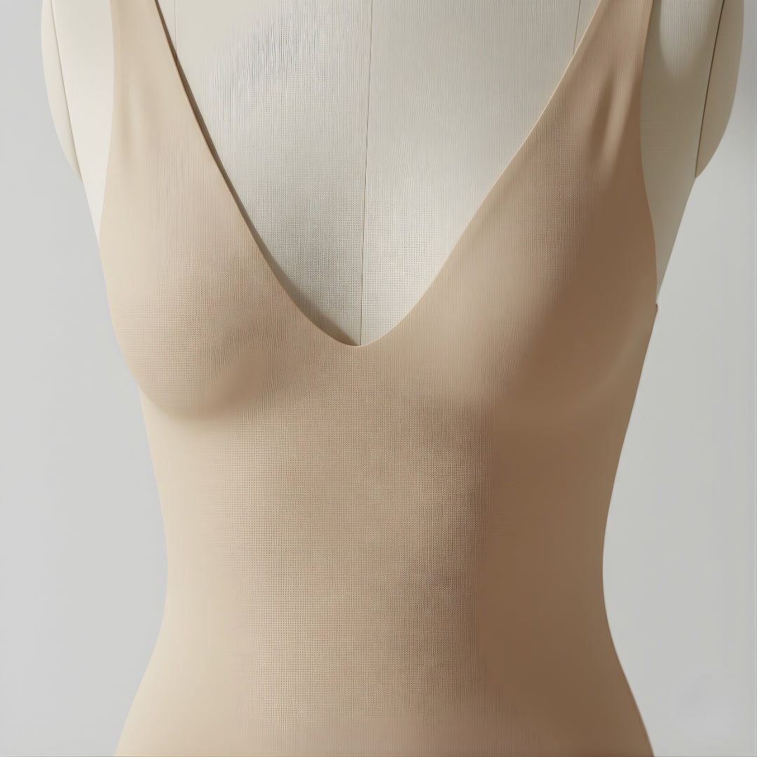 Body gainant marron Monaco Muse conçu pour un effet ventre plat immédiat et confortable